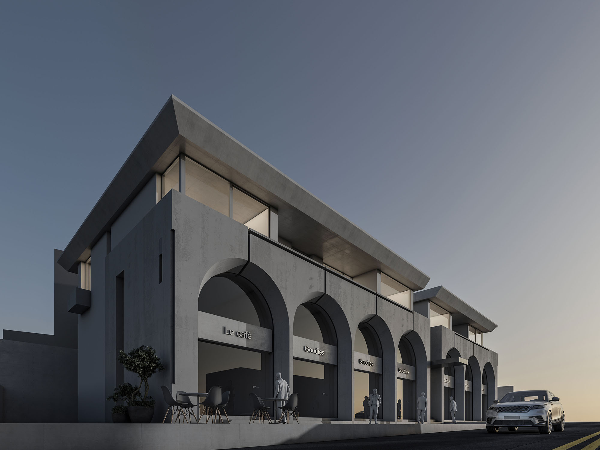 commercial-residential concrete complex in south Lebanon