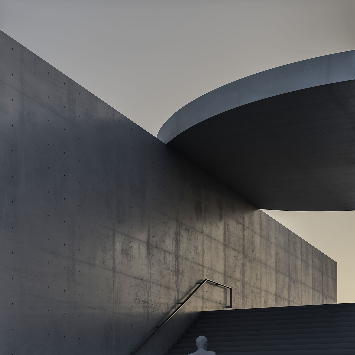 simple geometric concrete architecture