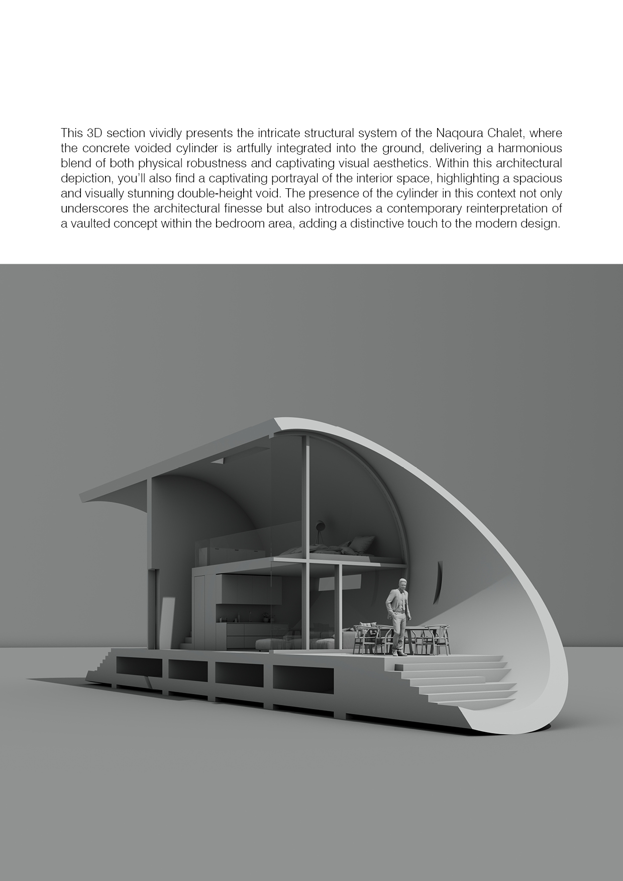 Adib Architects design book page showcasing architectural concepts