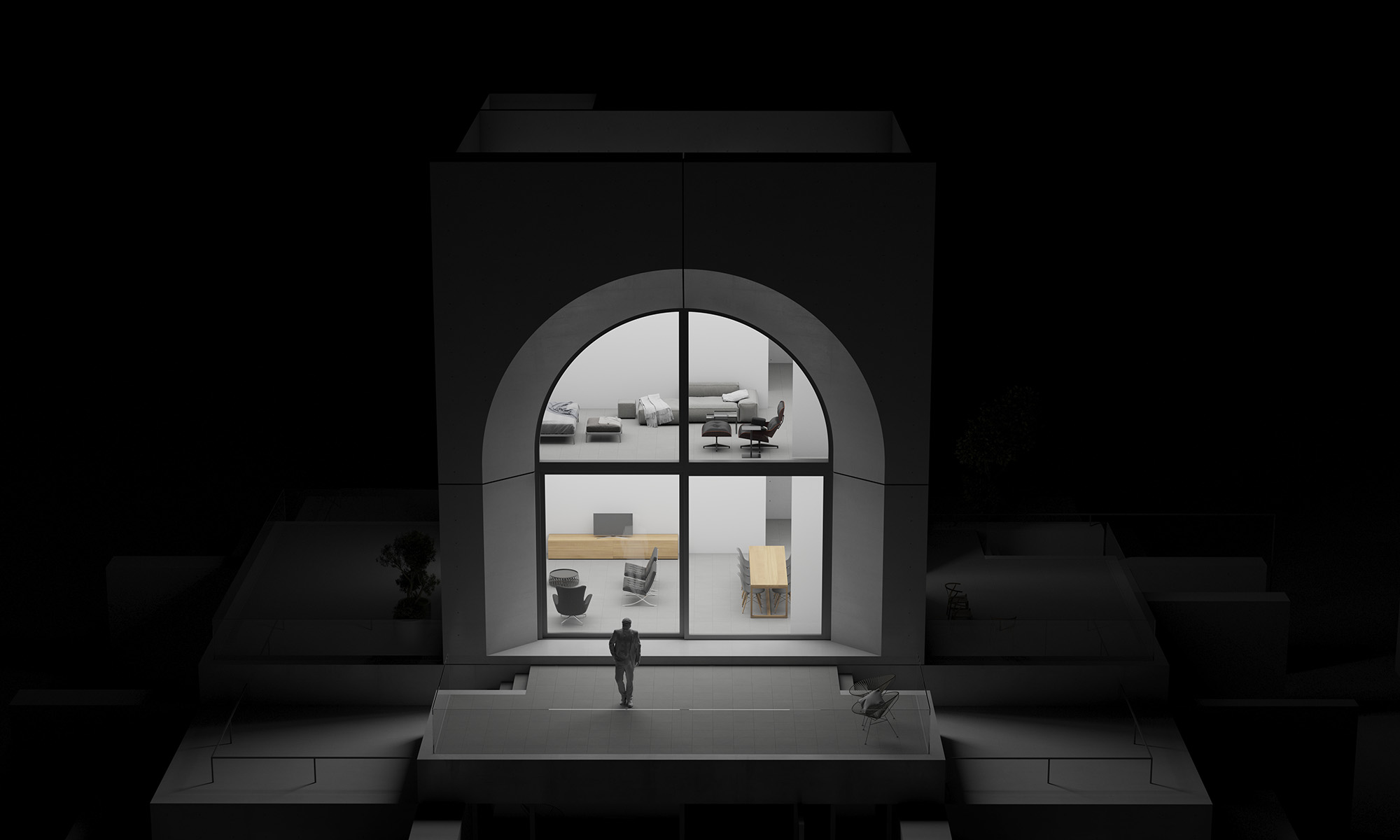 Cube Villa Dark Night 2